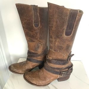 FREEBIRD FREE BIRD dkota genuine leather boots brown sz 9 womens